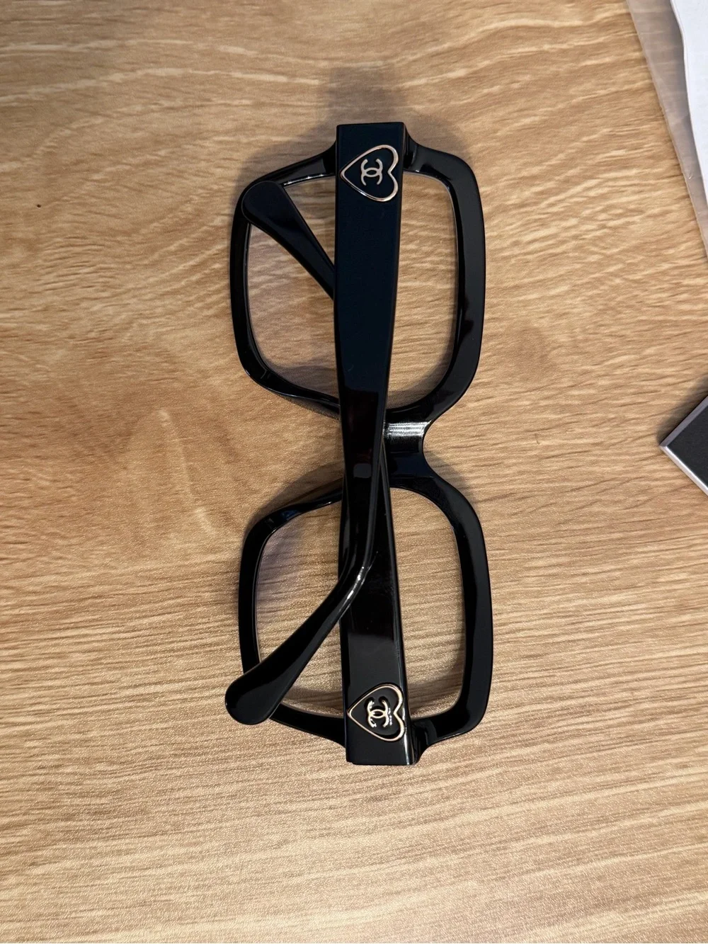Auth CHANEL Black BLUE LIGHT Glasses